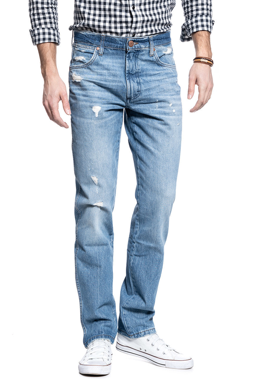 WRANGLER SPODNIE MĘSKIE GREENSBORO CENTER CREASE W15QY1306 112127139