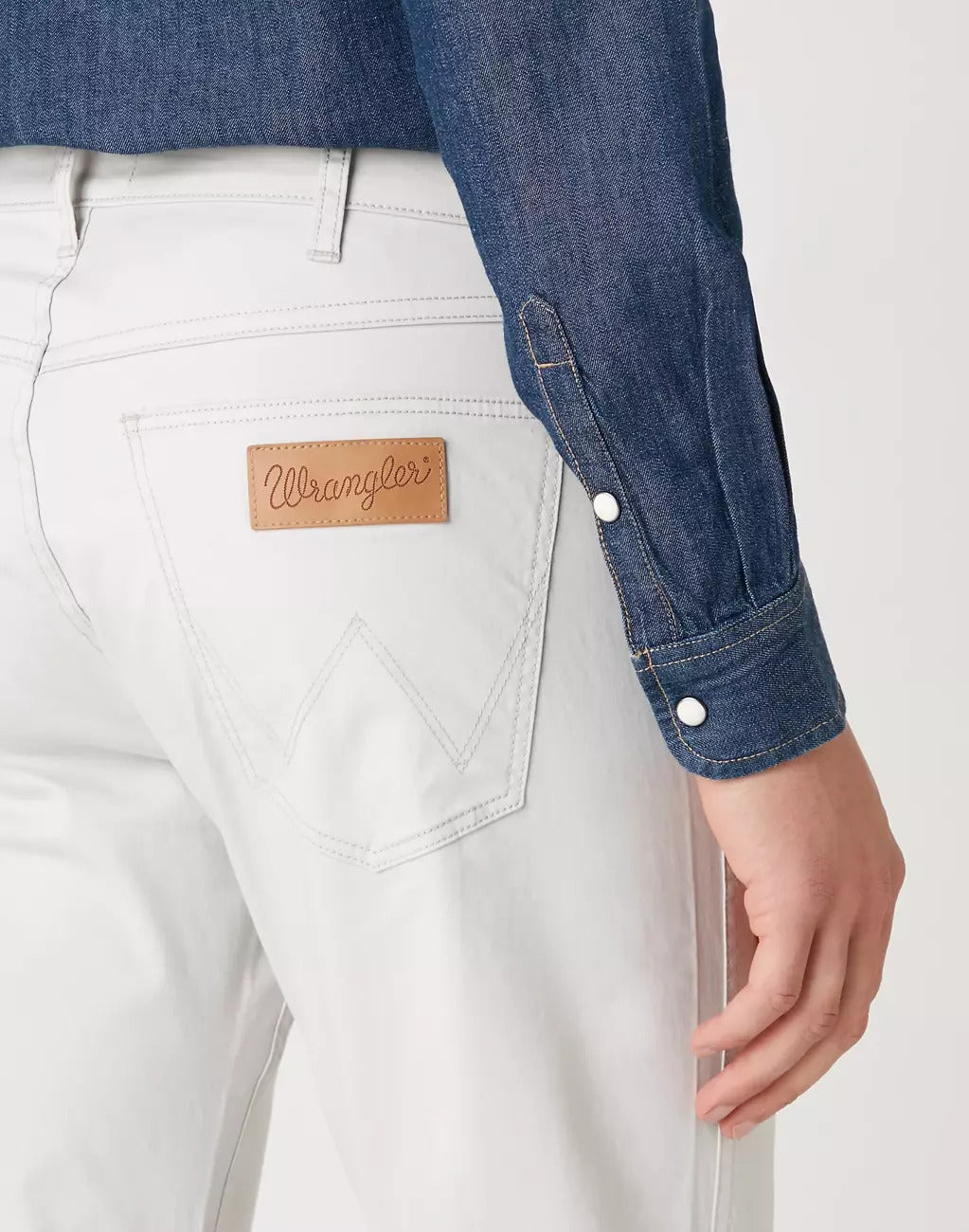WRANGLER SPODNIE MĘSKIE GREENSBORO VAPOUR GREY W15QWAB26 112127118
