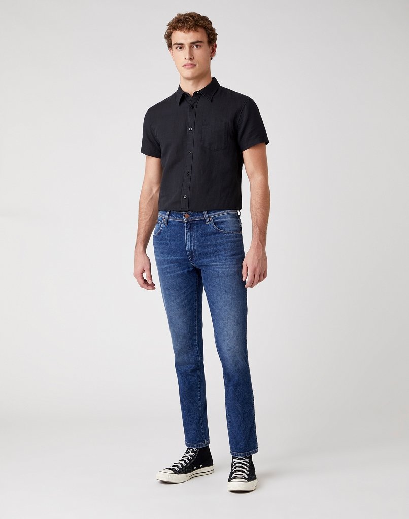 WRANGLER SPODNIE MĘSKIE TEXAS SLIM THE PRIME W12SU542R 112126520