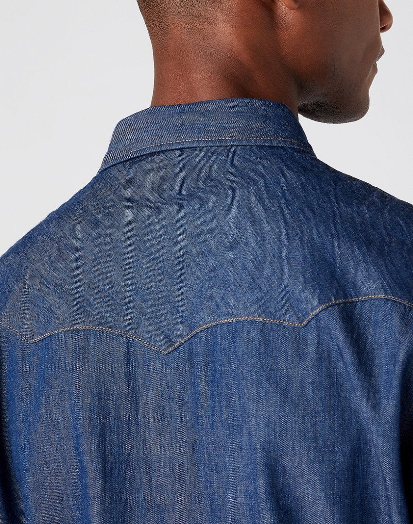 WRANGLER SS WESTERN SHIRT MĘSKA KOSZULA JEANSOWA SPOTLITE W5J05K38N 112146126