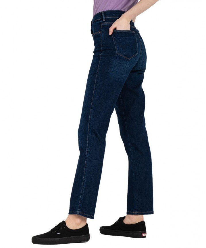 WRANGLER STRAIGHT DAMSKIE SPODNIE JEANSOWE DREAM BLUE W26R47389 112327438