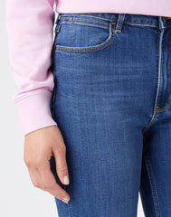 WRANGLER STRAIGHT DAMSKIE SPODNIE JEANSOWE JEANSY HUDSON W20TB940T 112141245