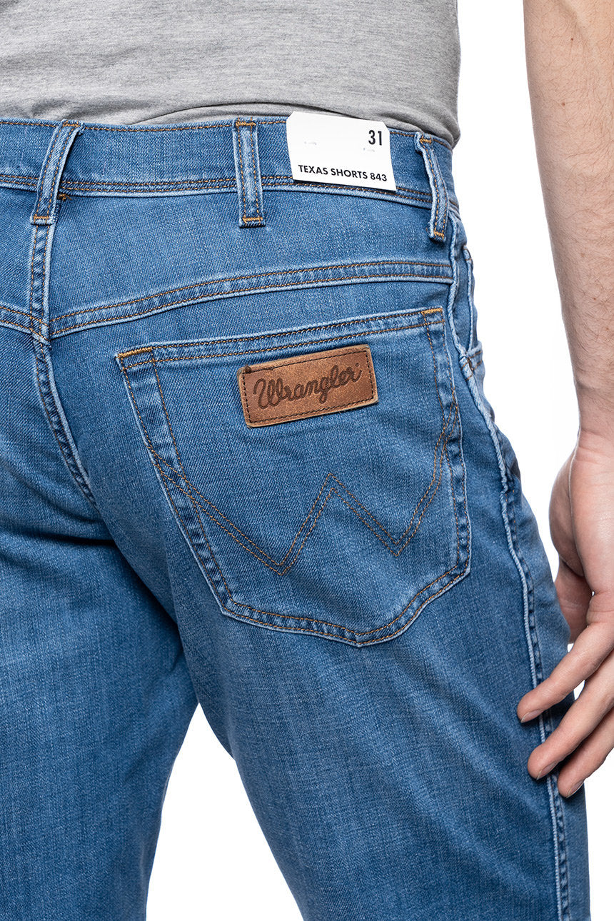 WRANGLER SZORTY MĘSKIE TEXAS SHORT LITE BLUE W11CQ187W 112126019