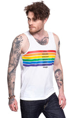 WRANGLER T SHIRT PRIDE TANK WHITE W769D3989 112131106