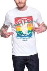 WRANGLER T SHIRT SS GLOBE TEE WHITE W7D9FK989 112131770