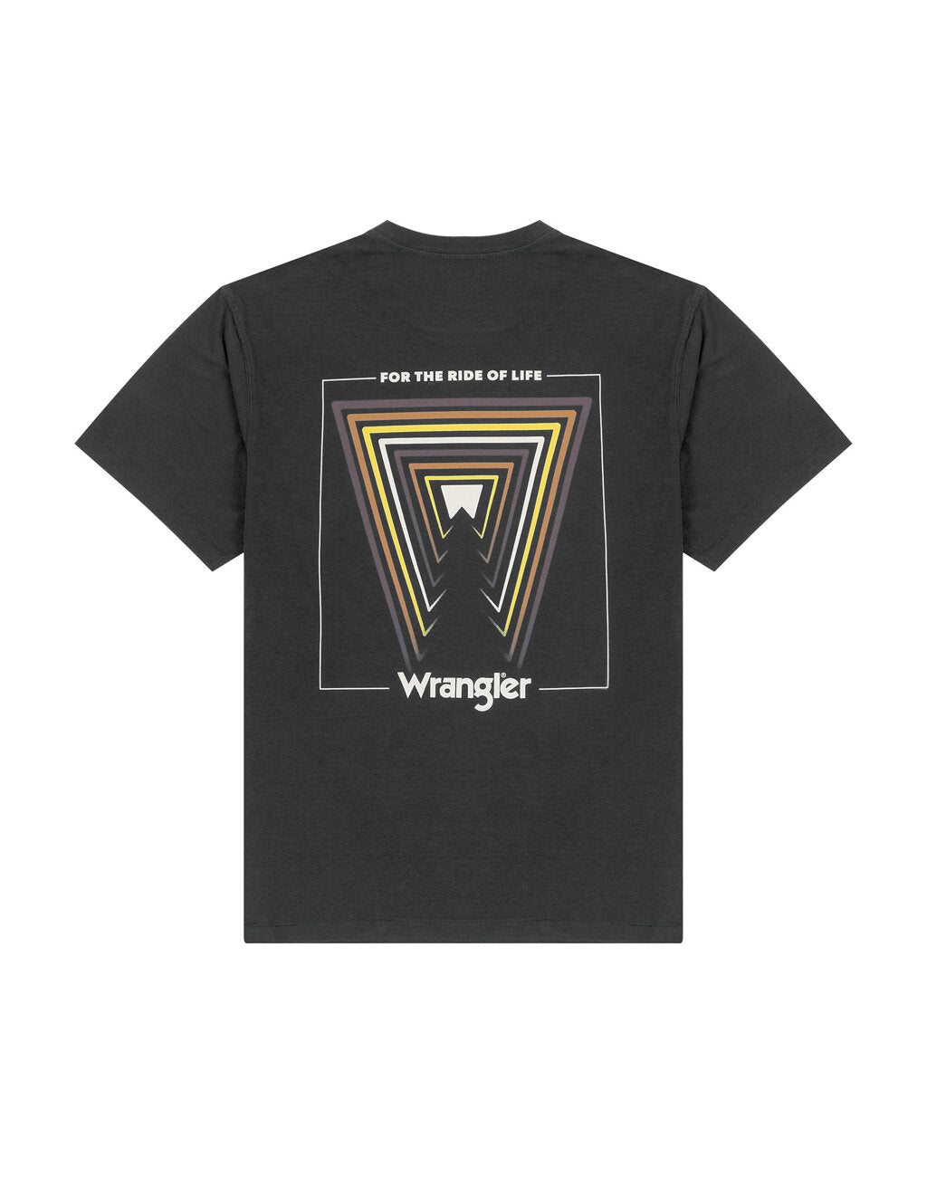 Wrangler Tee Graphic Męska Koszulka T-shirt Faded Black 112342326 W7A1013642