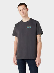 Wrangler Tee Graphic Męska Koszulka T-shirt Faded Black 112342326 W7A1013642