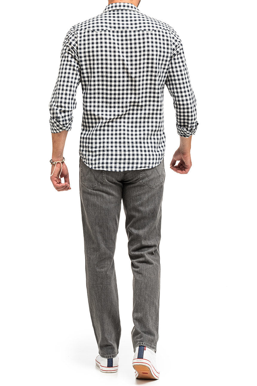 WRANGLER TEXAS MĘSKIE SPODNIE JEANSOWE DUSTY GRANITE W121P416N 112126173