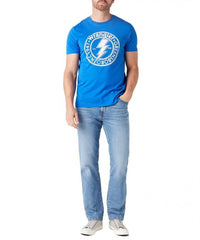 WRANGLER TEXAS MĘSKIE SPODNIE JEANSOWE GLASTON BLUE W121HN13S 112145769