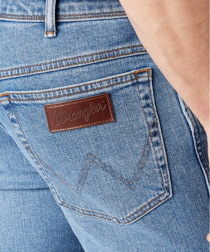 WRANGLER TEXAS MĘSKIE SPODNIE JEANSOWE GLASTON BLUE W121HN13S 112145769