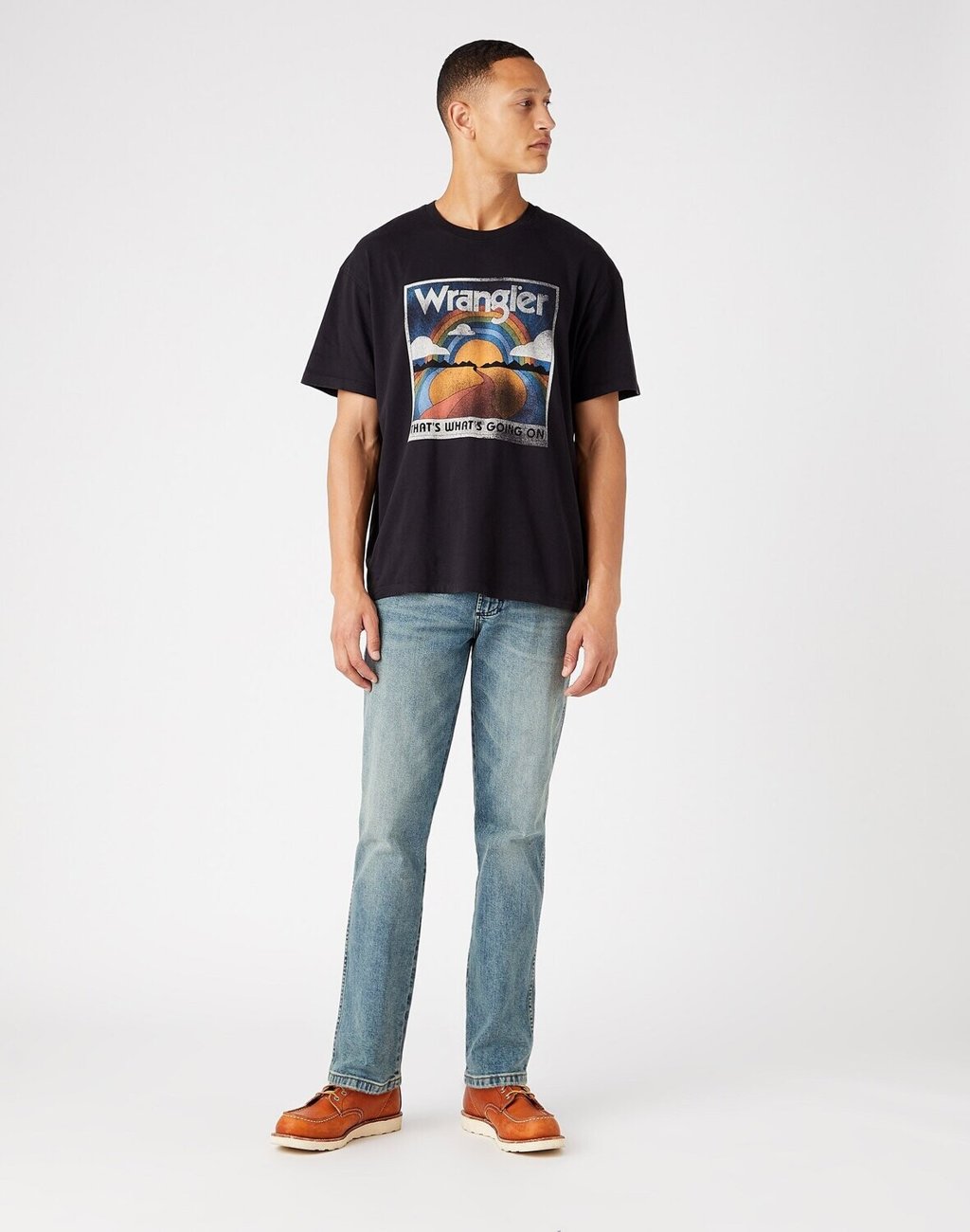 WRANGLER TEXAS MĘSKIE SPODNIE JEANSOWE GRID INDIGO W1215929Y 112145766