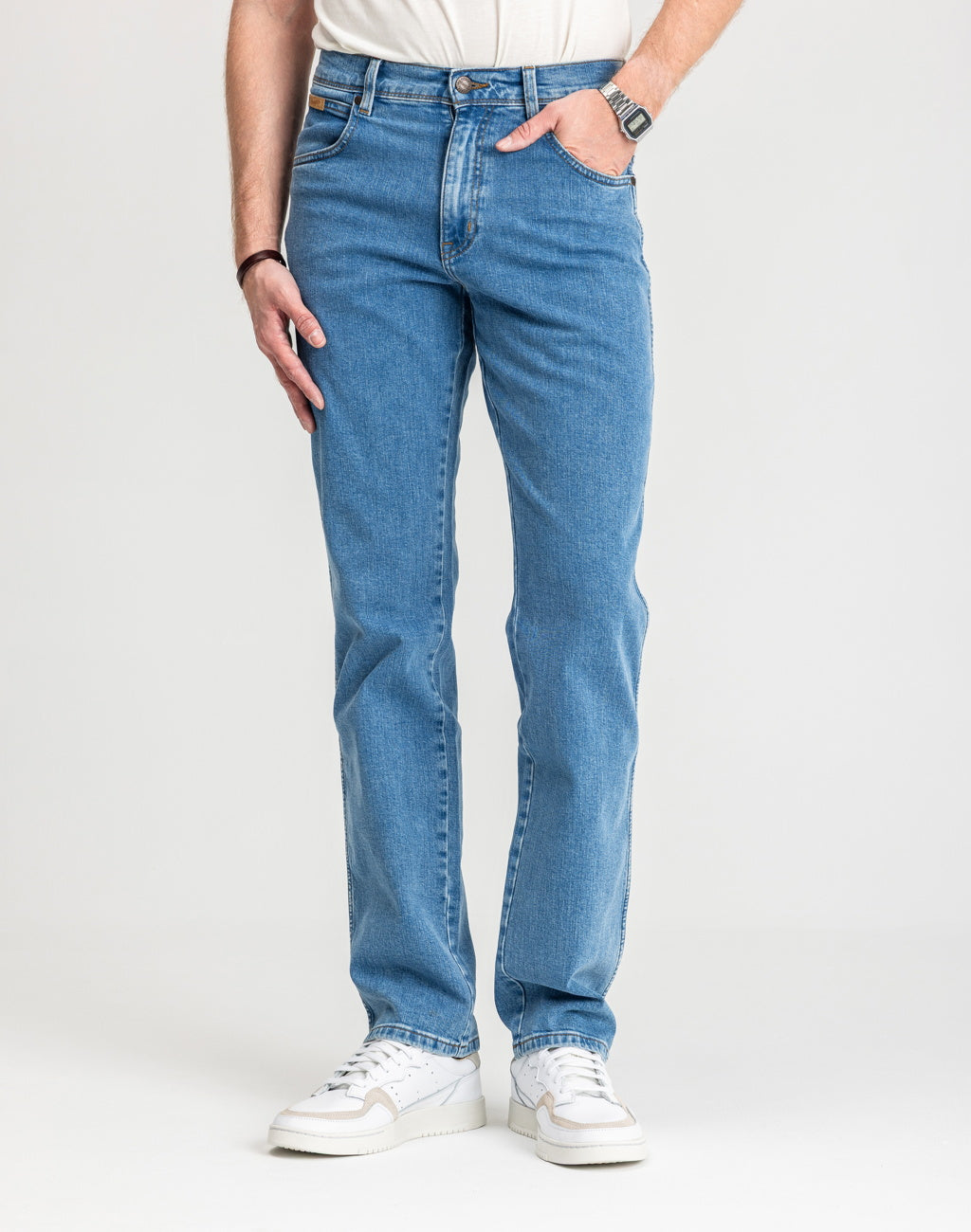 Męskie spodnie Jeansowe Wrangler Texas Good Shot W121HRZ93 112330691