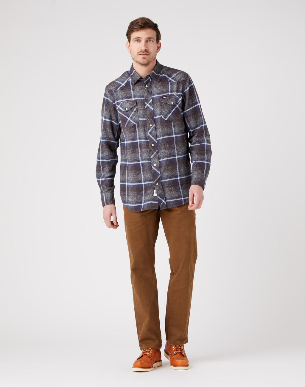 WRANGLER TEXAS MĘSKIE SPODNIE JEANSOWE SADDLE BROWN W12193248 112319291