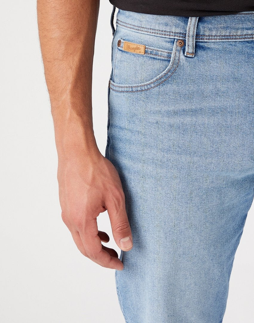 WRANGLER TEXAS MĘSKIE SPODNIE JEANSOWE TAPER BLUE BOSS W12TYL29R 112145810