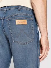 WRANGLER TEXAS MĘSKIE SPODNIE JEANSOWE TAPER GREEN TWIST W12TXP409 112145808