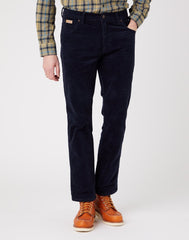 WRANGLER TEXAS MĘSKIE SPODNIE SZTRUKSOWE SZTRUKSY NAVY W121A2114 112320064