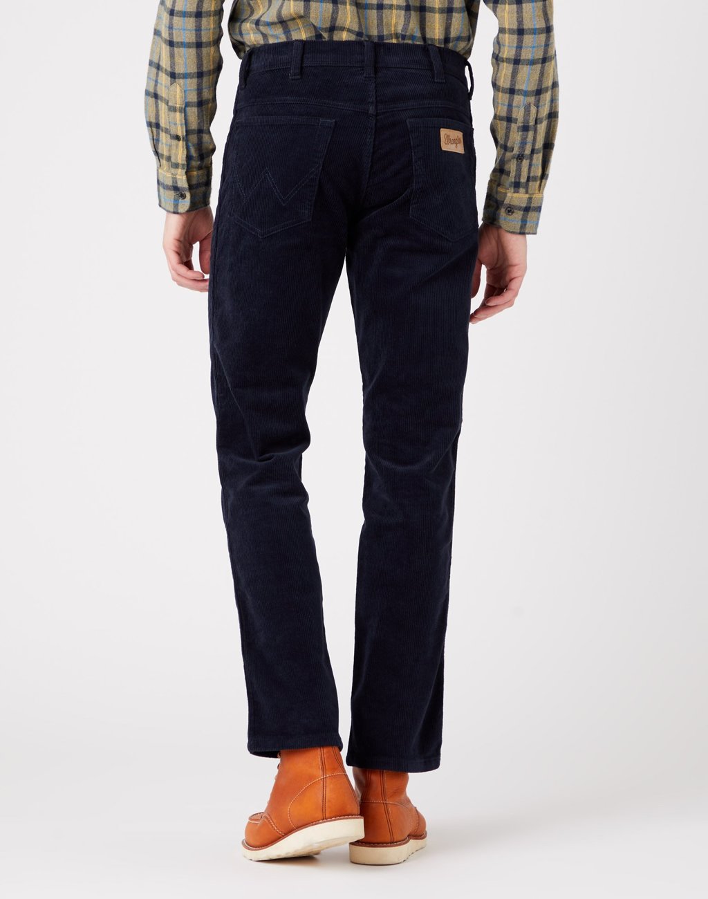 WRANGLER TEXAS MĘSKIE SPODNIE SZTRUKSOWE SZTRUKSY NAVY W121A2114 112320064