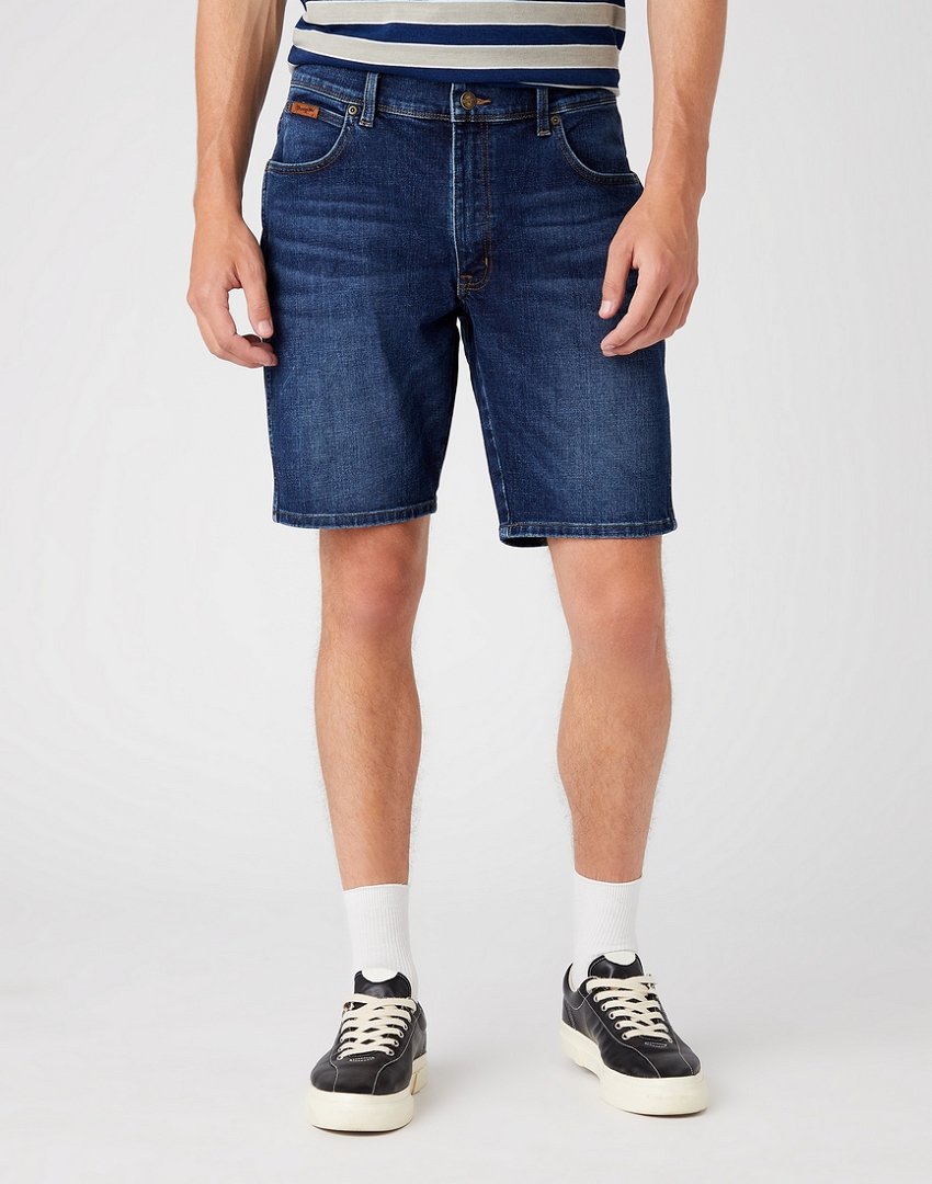 WRANGLER TEXAS SHORTS MĘSKIE SZORTY KRÓTKIE SPODENKI DARK WASH W11CCT30R 112145749