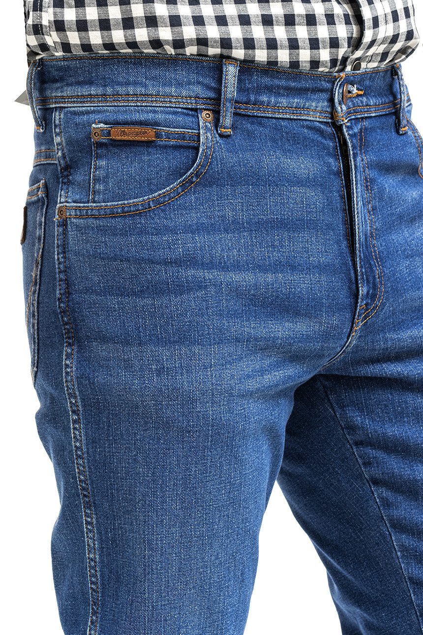 WRANGLER TEXAS SLIM MĘSKIE SPODNIE JEANSOWE BANGING W12SHN58Q 112142830