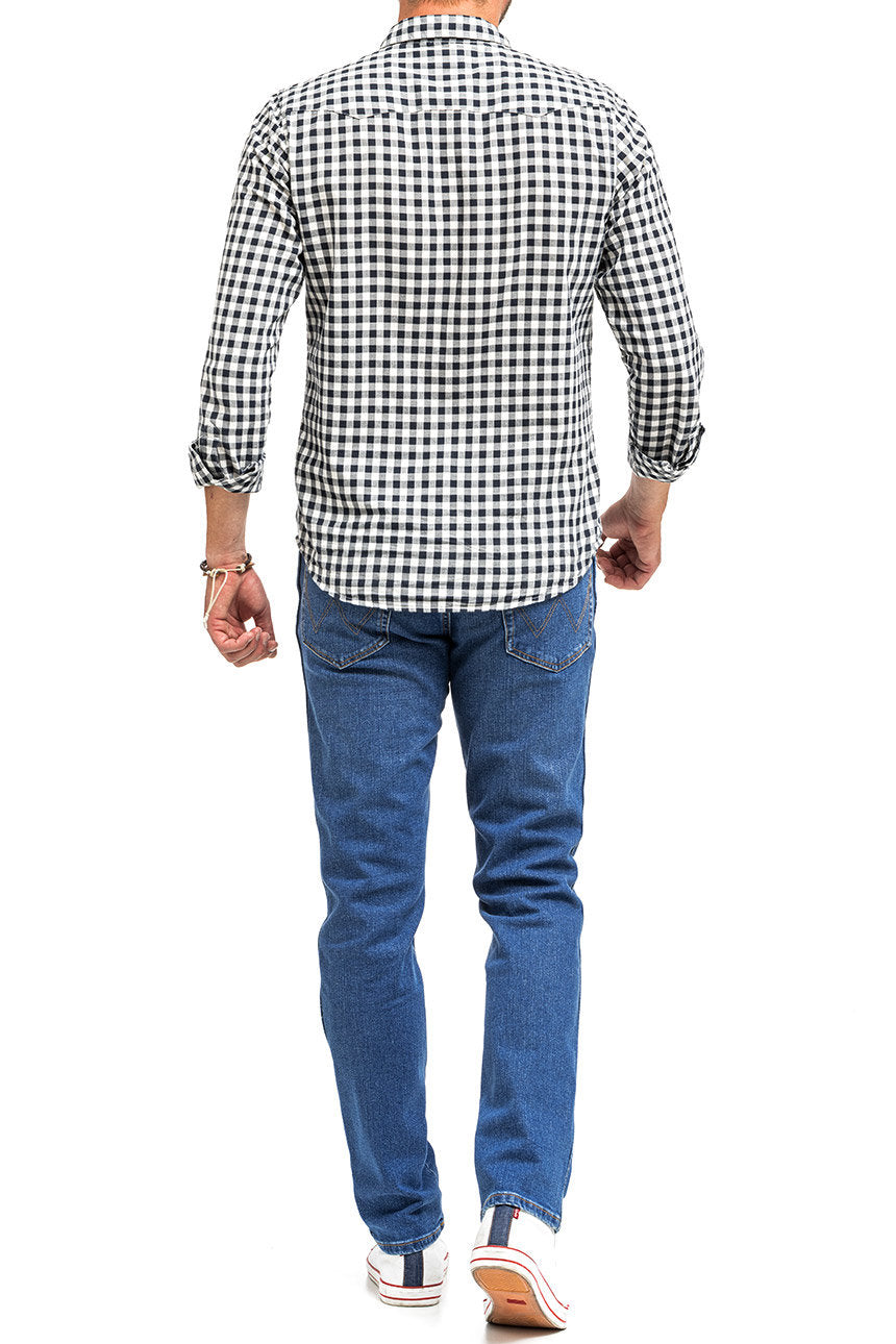 WRANGLER TEXAS SLIM MĘSKIE SPODNIE JEANSOWE BANGING W12SHN58Q 112142830