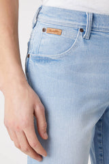 WRANGLER TEXAS SLIM MĘSKIE SPODNIE JEANSOWE CLEAR BLUE W12SZH280 112126539