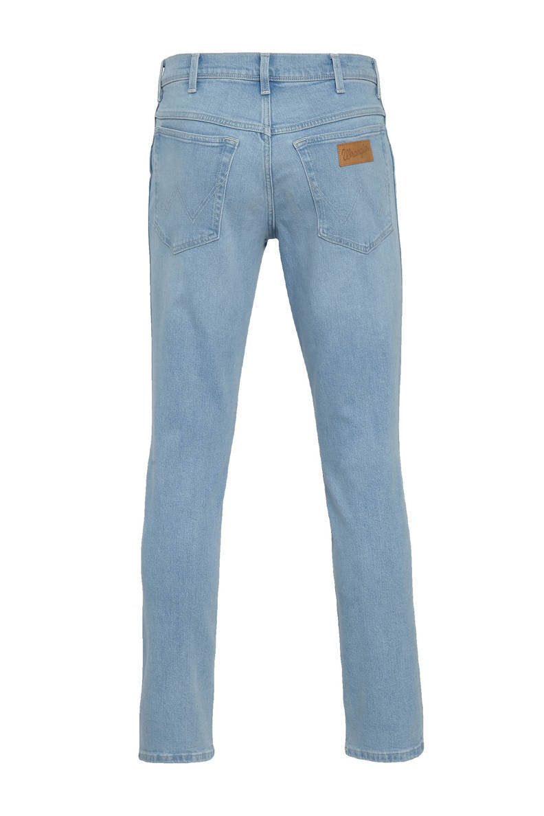 WRANGLER TEXAS SLIM MĘSKIE SPODNIE JEANSOWE CLEAR BLUE W12SZH280 112126539