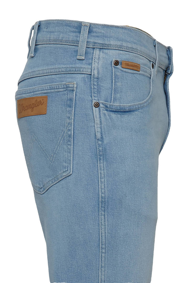 WRANGLER TEXAS SLIM MĘSKIE SPODNIE JEANSOWE CLEAR BLUE W12SZH280 112126539