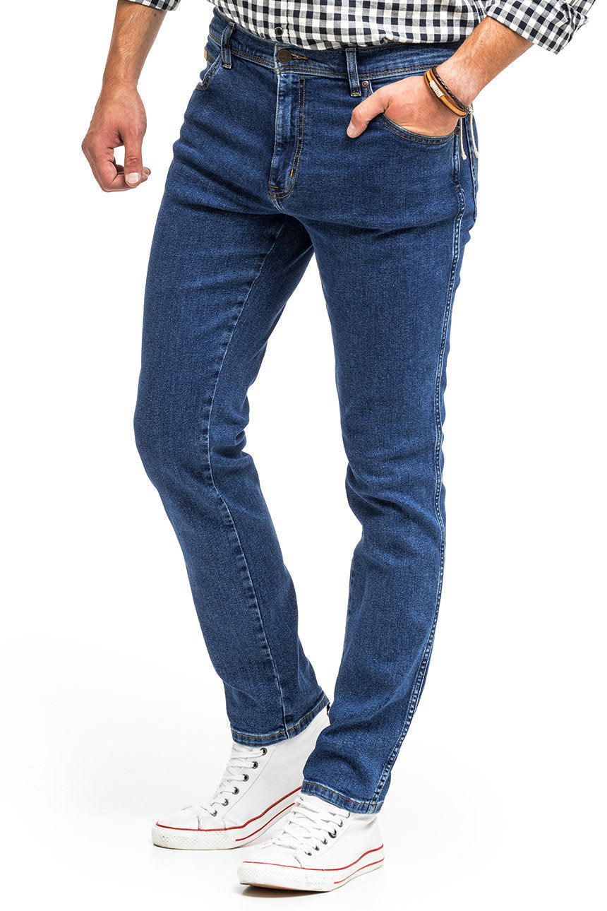WRANGLER TEXAS SLIM MĘSKIE SPODNIE JEANSOWE CRAZY GAME W12SOAR26 112319230