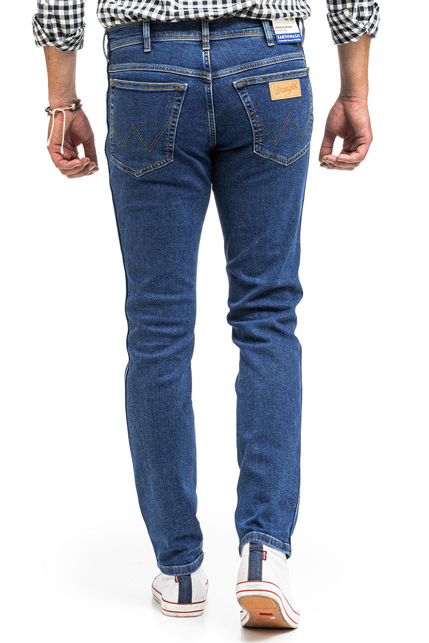 WRANGLER TEXAS SLIM MĘSKIE SPODNIE JEANSOWE CRAZY GAME W12SOAR26 112319230