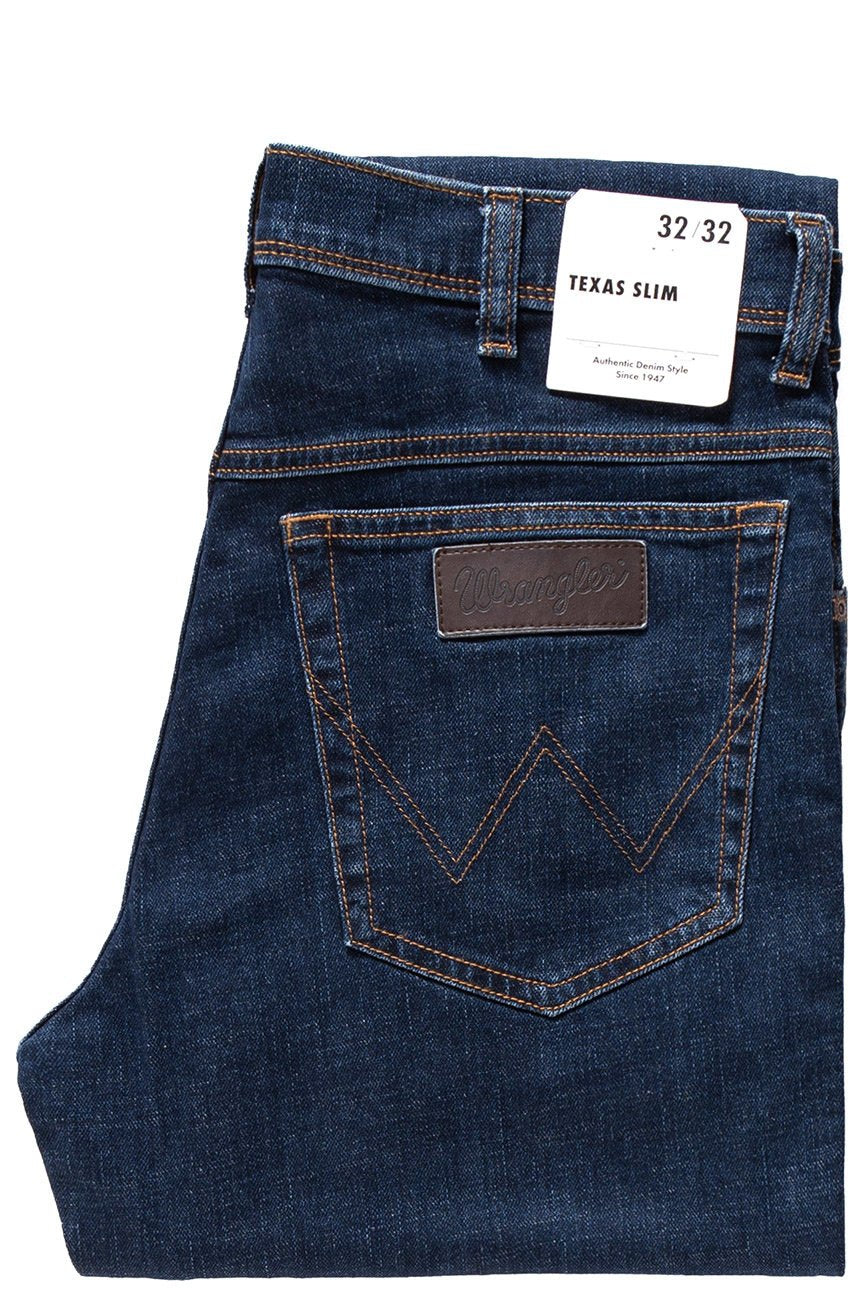 Męskie Spodnie Wrangler Texas Slim Jeansowe Cross Game W12S8311U 112126497