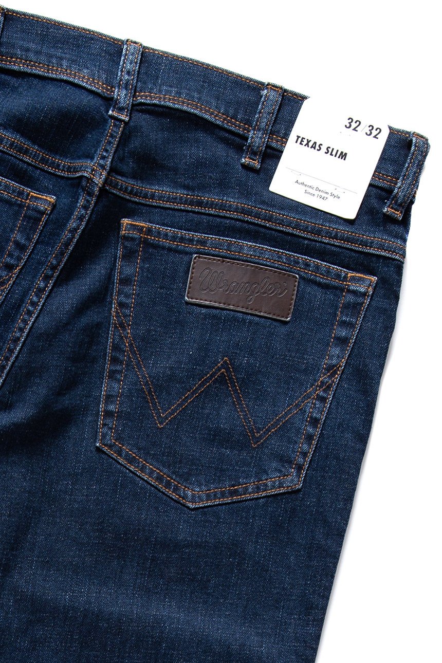 Męskie Spodnie Wrangler Texas Slim Jeansowe Cross Game W12S8311U 112126497