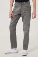 WRANGLER TEXAS SLIM MĘSKIE SPODNIE JEANSOWE FUNK GREY W12SHT32L 112126506
