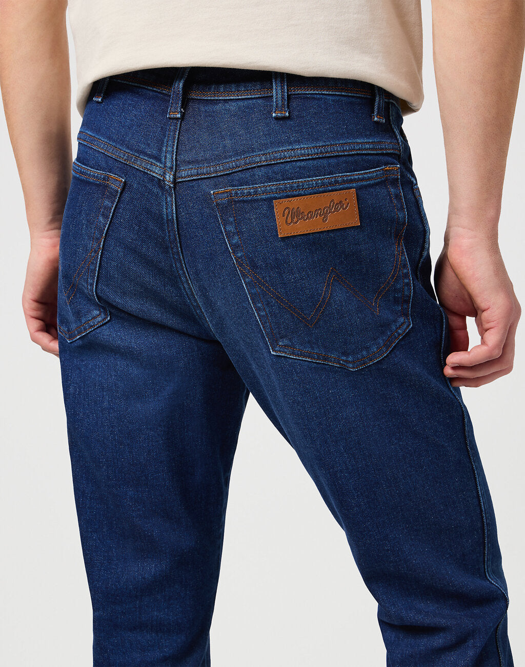 WRANGLER TEXAS SLIM MĘSKIE SPODNIE JEANSOWE JEANSY DŻINSY BLUE SOUL 112350661 W12S017997