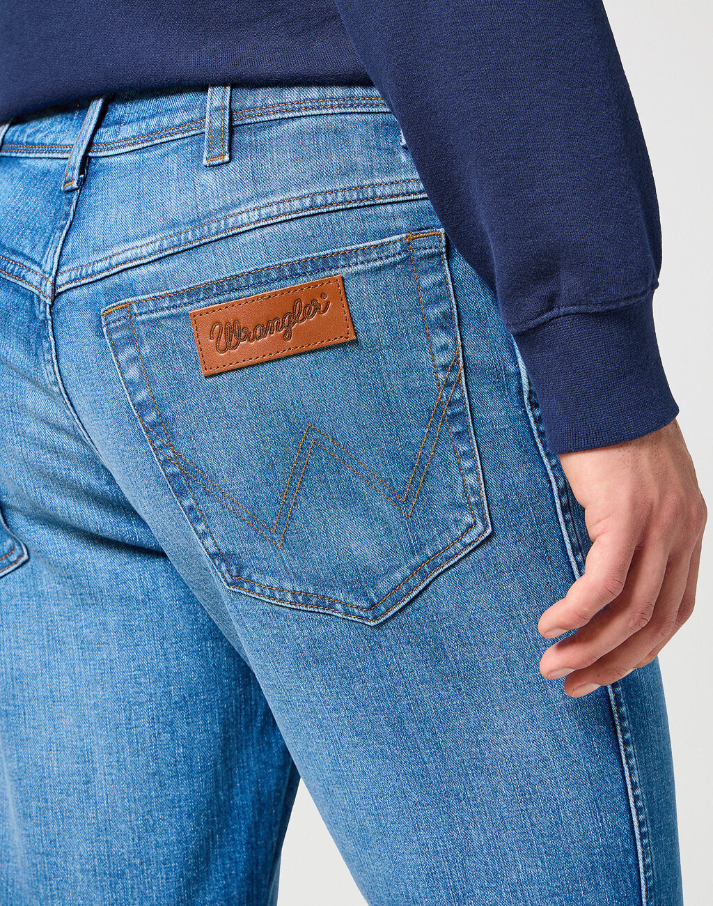 WRANGLER TEXAS SLIM MĘSKIE SPODNIE JEANSOWE JEANSY DŻINSY PRAIRIE BLUE 112356813 W12S017441