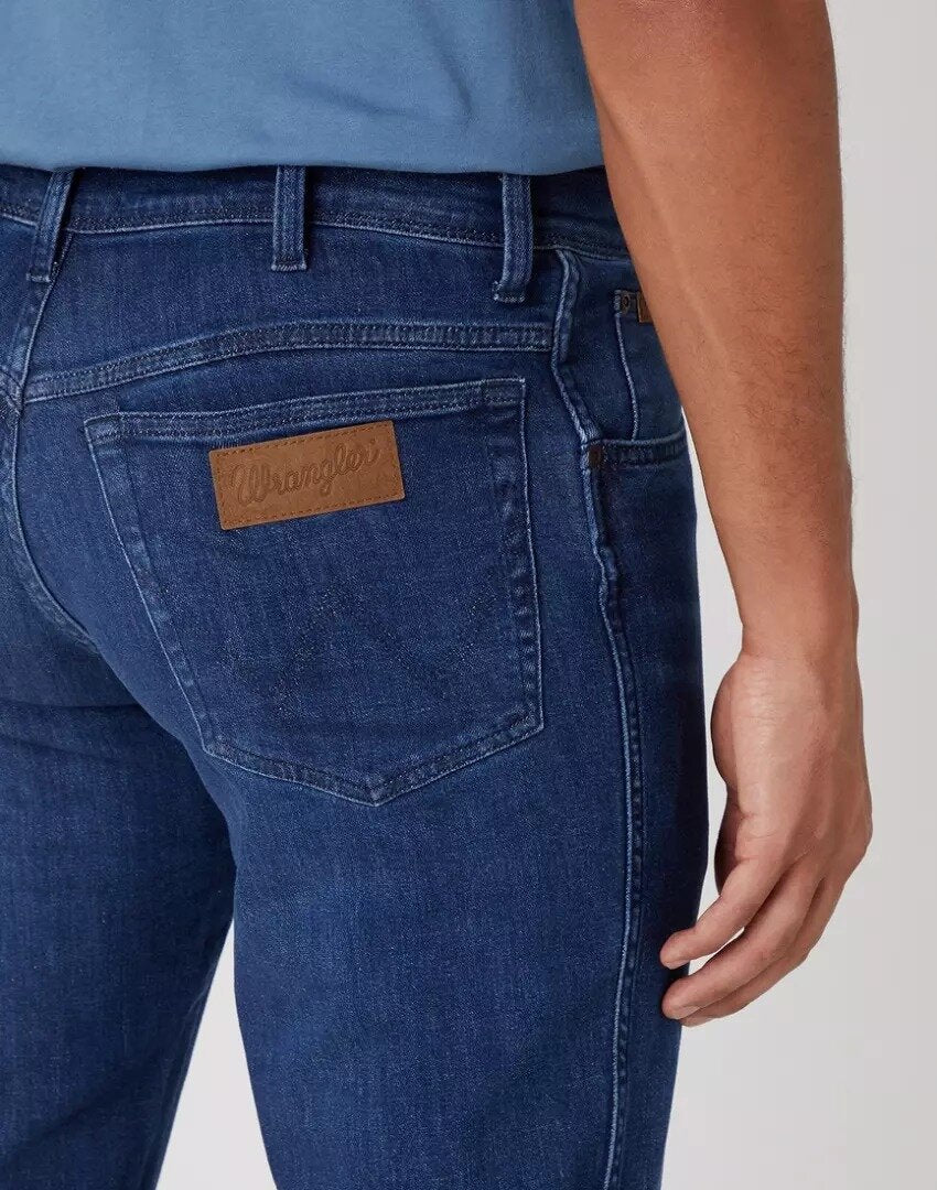 Wrangler Texas Slim Męskie Spodnie Jeansowe Free Way W12SYJZ99 112334232