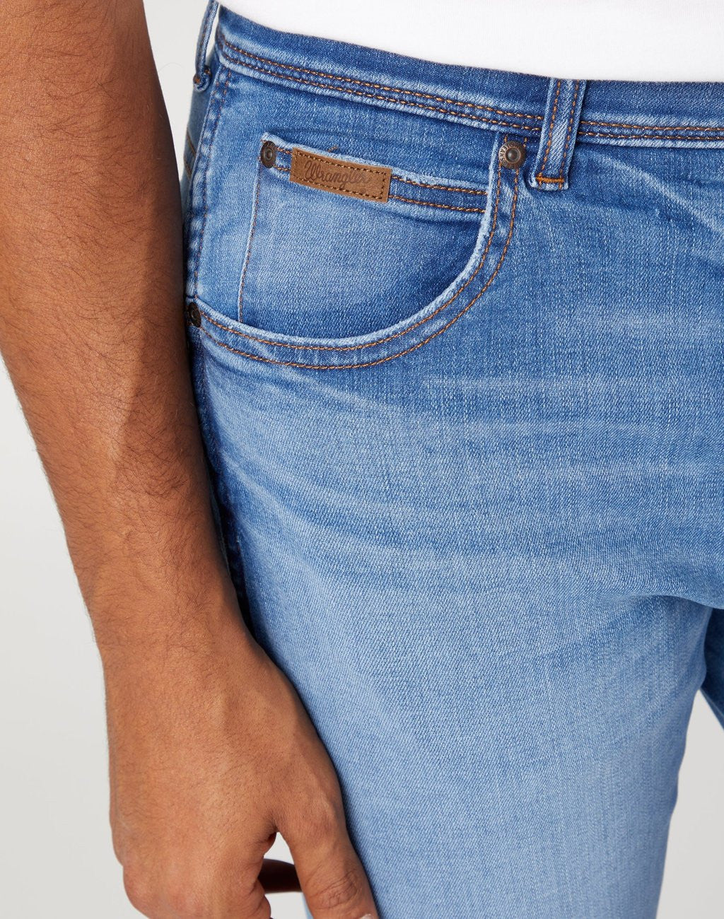 Wrangler Texas Slim Męskie Spodnie Jeansowe On Point W12SCSZ84 112330699