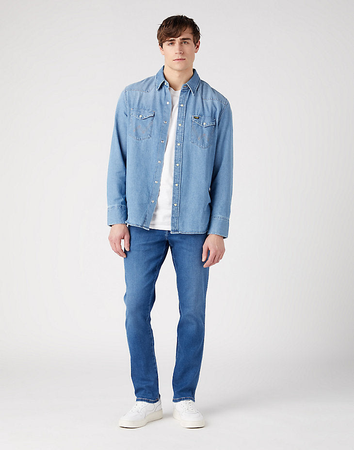 Spodnie Jeansowe Męskie Wrangler Texas Slim Pisces W12SLD369