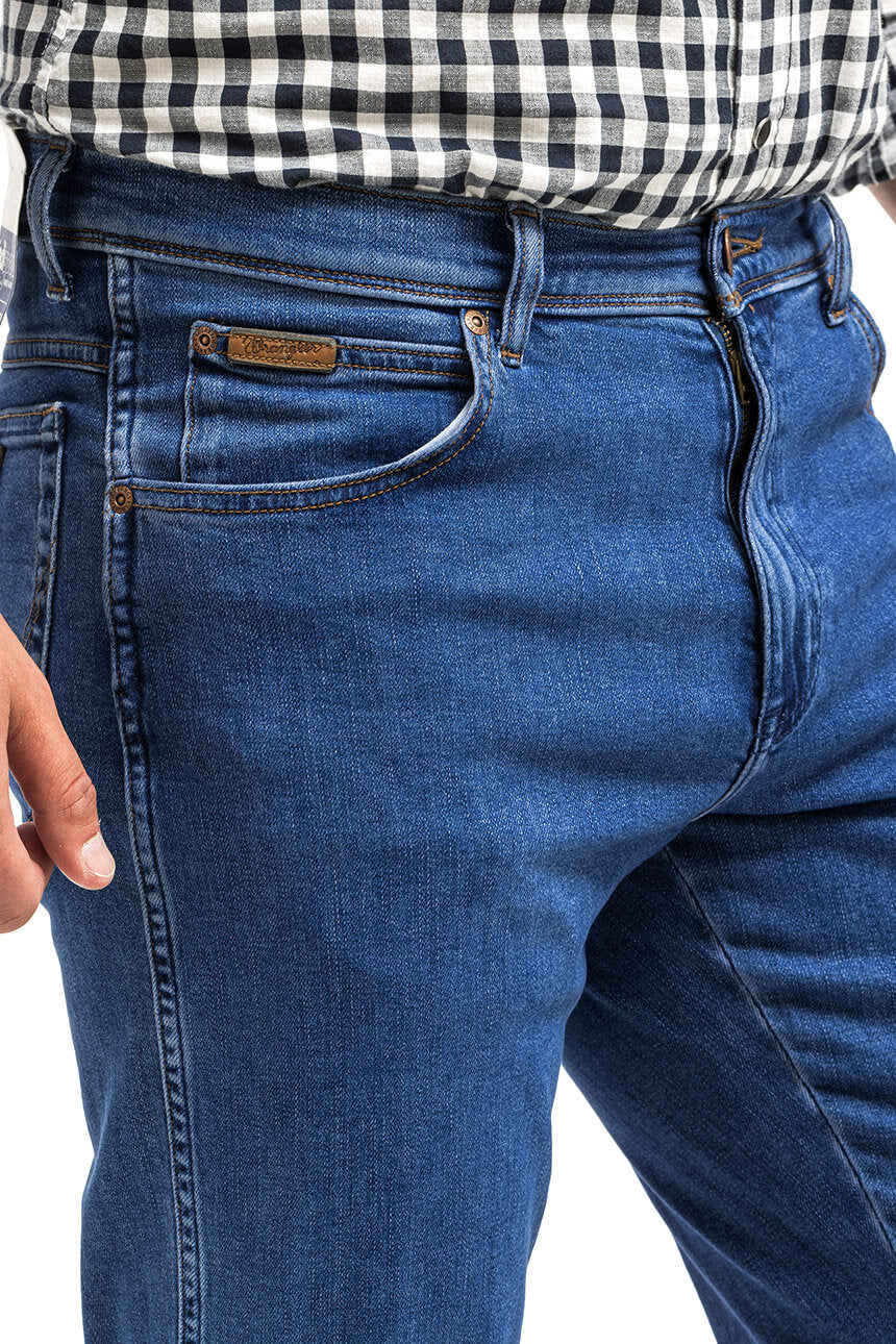 WRANGLER TEXAS SLIM MĘSKIE SPODNIE JEANSOWE THE STONE RIDE W12SYI39U 112145803