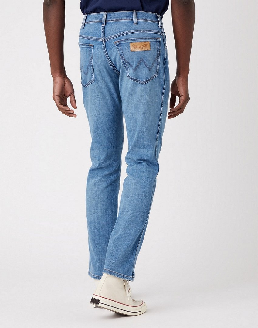 Wrangler Texas Slim Męskie Spodnie Jeansowe The Story W12S7424J 112319197