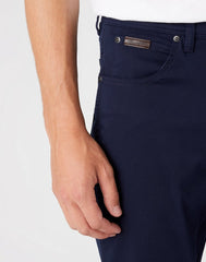 WRANGLER TEXAS SLIM MĘSKIE SPODNIE MATERIAŁOWE NAVY W12SEA114 112145790