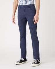 WRANGLER TEXAS SLIM MĘSKIE SPODNIE MATERIAŁOWE NAVY W12SWA114 112126532