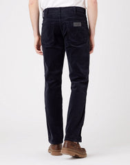 WRANGLER TEXAS SLIM MĘSKIE SPODNIE SZTRUKSOWE DARK NAVY W12SECXAE 112320130