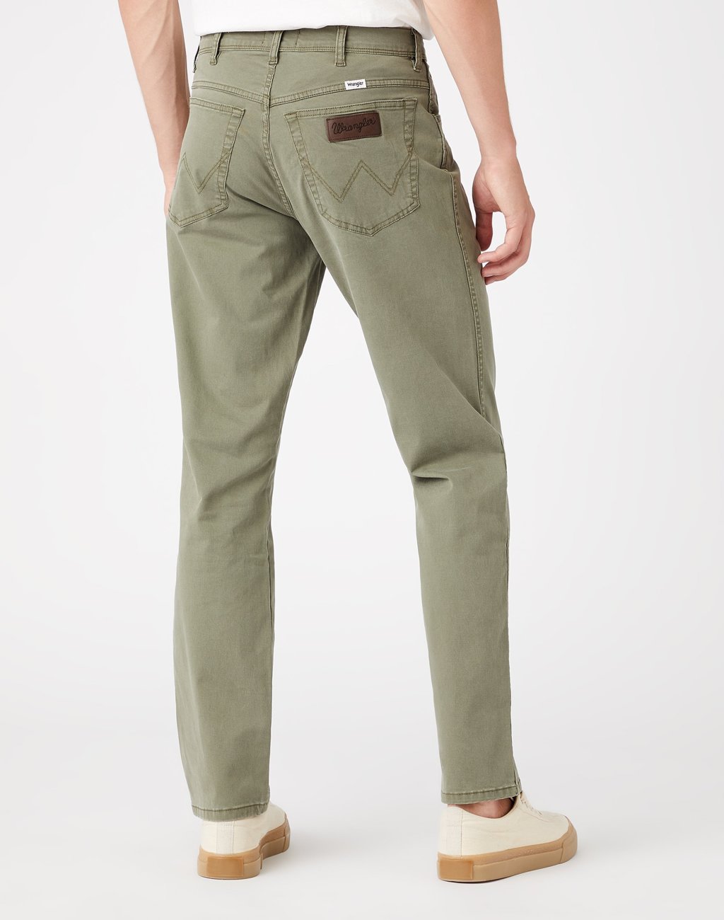 WRANGLER TEXAS STRETCH MĘSKIE SPODNIE MATERIAŁOWE SEA TURTLE W121Y6G31 112145776