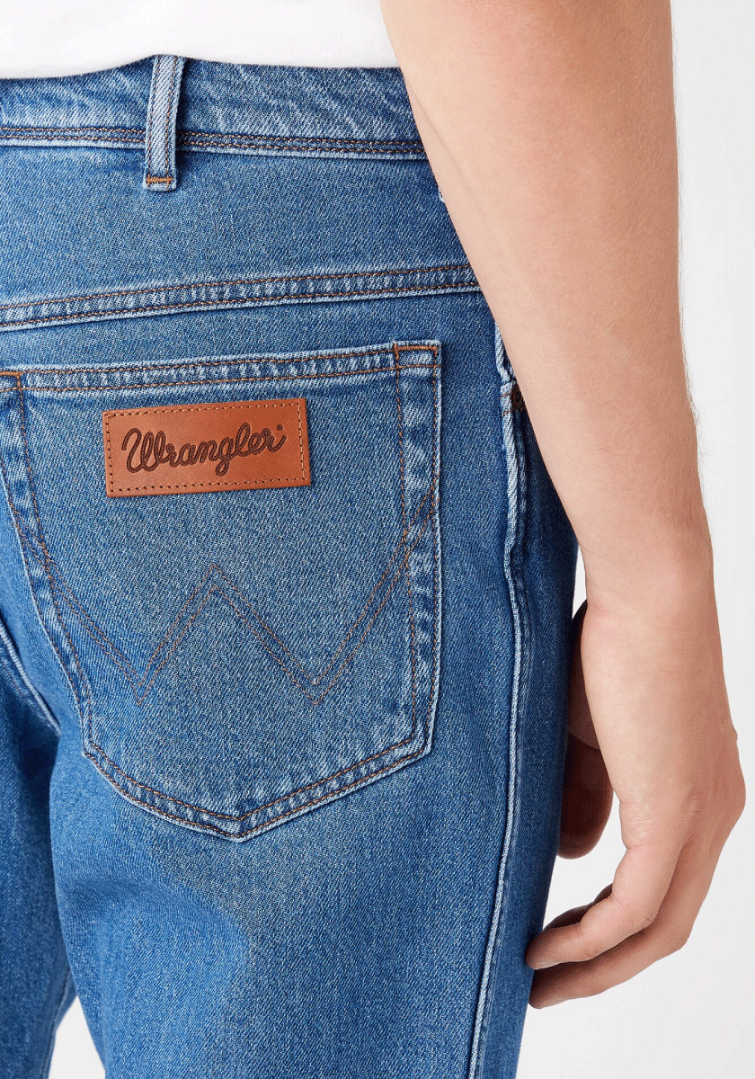 WRANGLER TEXAS TAPER MĘSKIE SPODNIE JEANSOWE ALL IN STONE W12T3831T 112145805