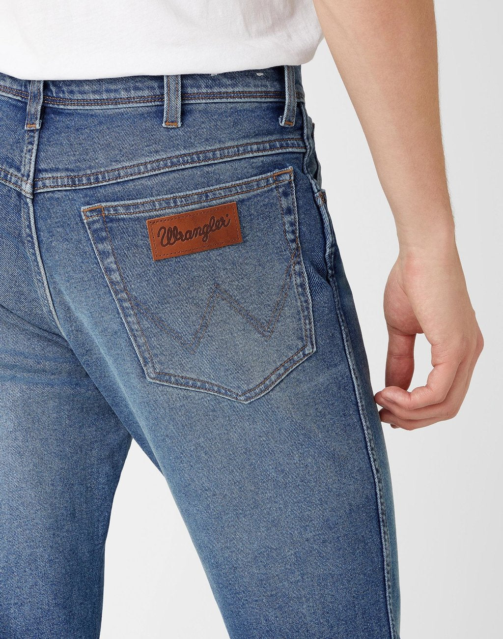WRANGLER TEXAS TAPER MĘSKIE SPODNIE JEANSOWE BLUE CHILL W12TU898T 112141168