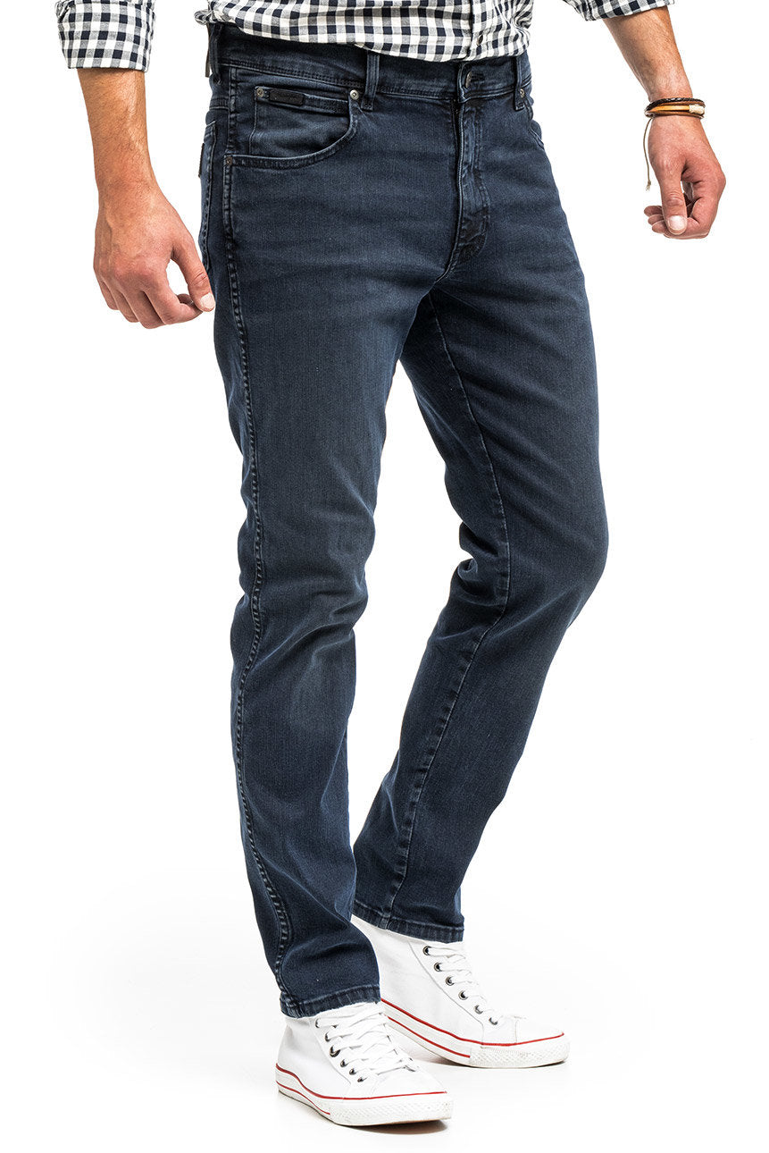 WRANGLER TEXAS TAPER MĘSKIE SPODNIE JEANSOWE BRUISED RIVER W12TLT364 112141166