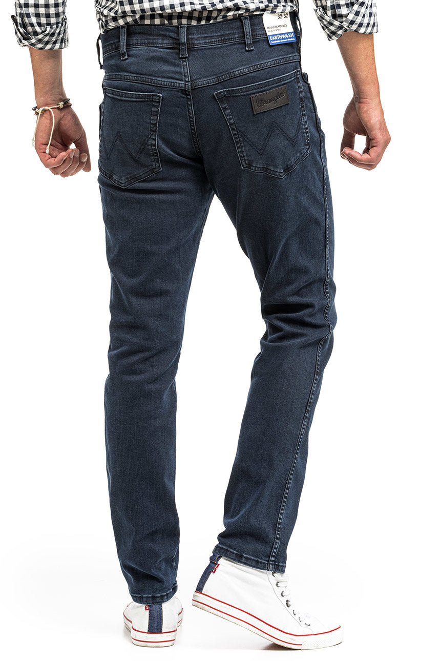 WRANGLER TEXAS TAPER MĘSKIE SPODNIE JEANSOWE BRUISED RIVER W12TLT364 112141166