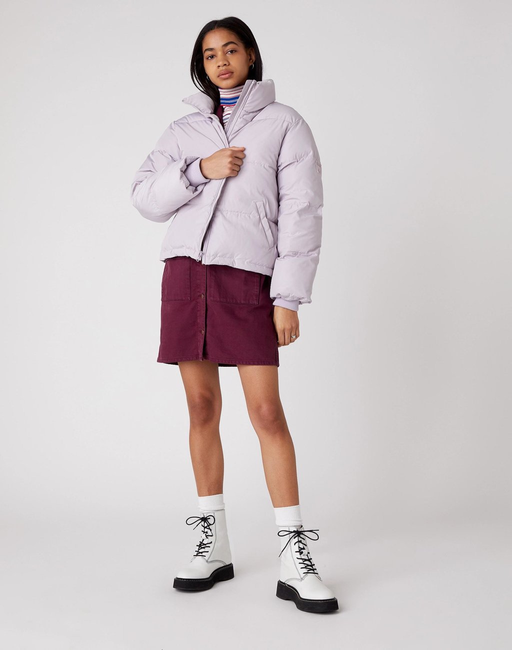 WRANGLER UTILITY DENIM DRESS DAMSKA SUKIENKA MATERIAŁOWA WILD BERRY W29YML14K 112128600