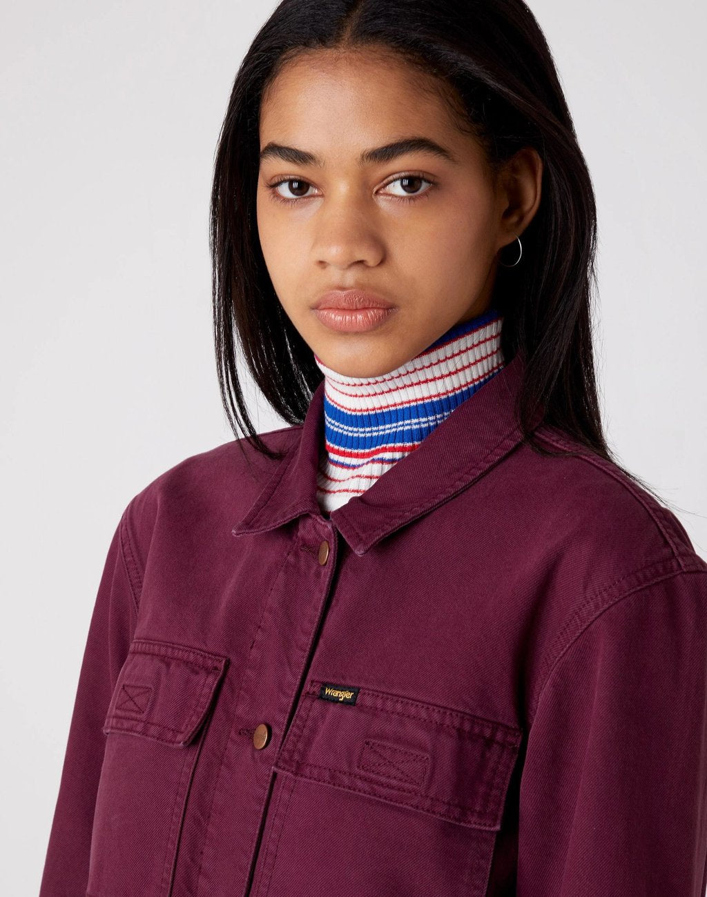 WRANGLER UTILITY DENIM DRESS DAMSKA SUKIENKA MATERIAŁOWA WILD BERRY W29YML14K 112128600