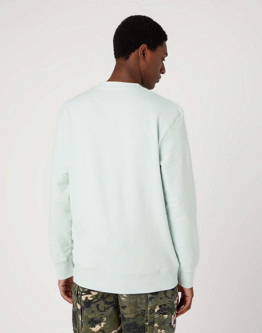 Wrangler Varsity Męska Bluza Klasyczna Logo Nadruk Crew Surf W6G9I3X6U 112331912